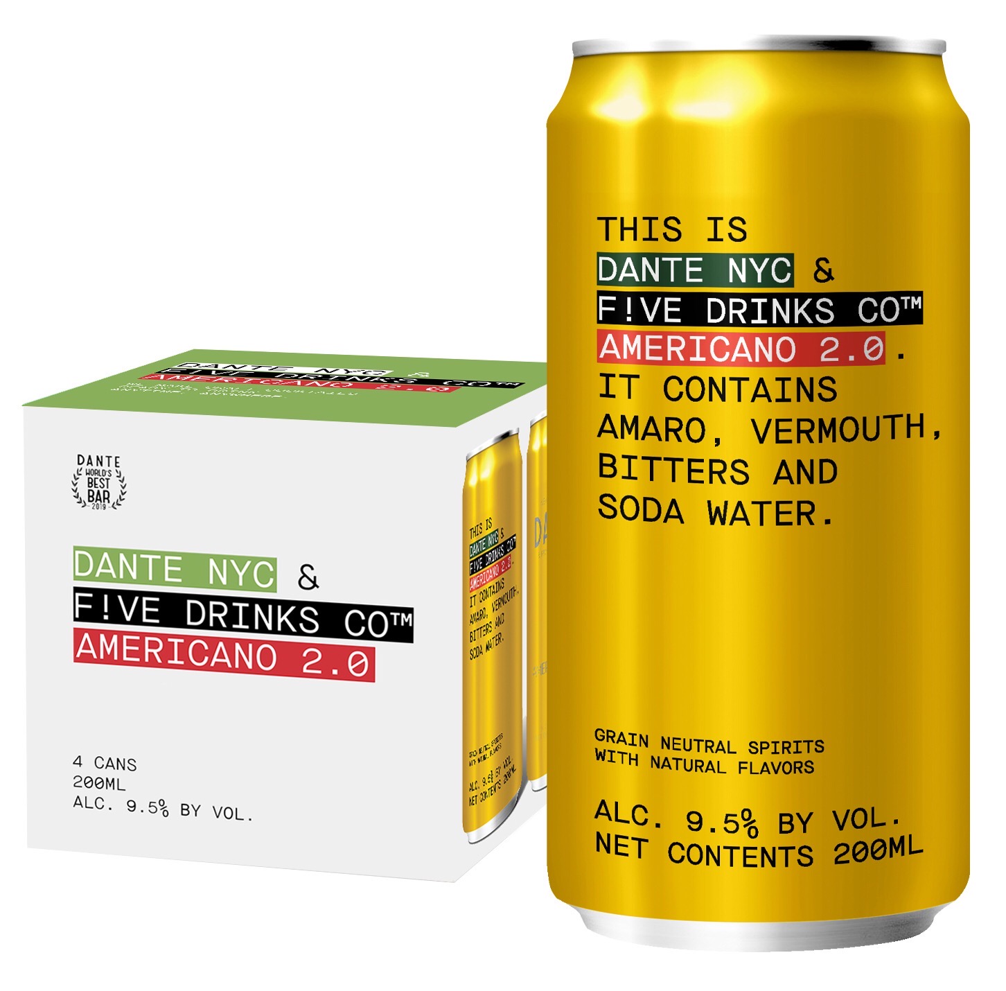 FIVE by BETTER DRINKS: Photo of Dante NYC - Americano 2.0 - Five Drinks Co (uploaded by company)