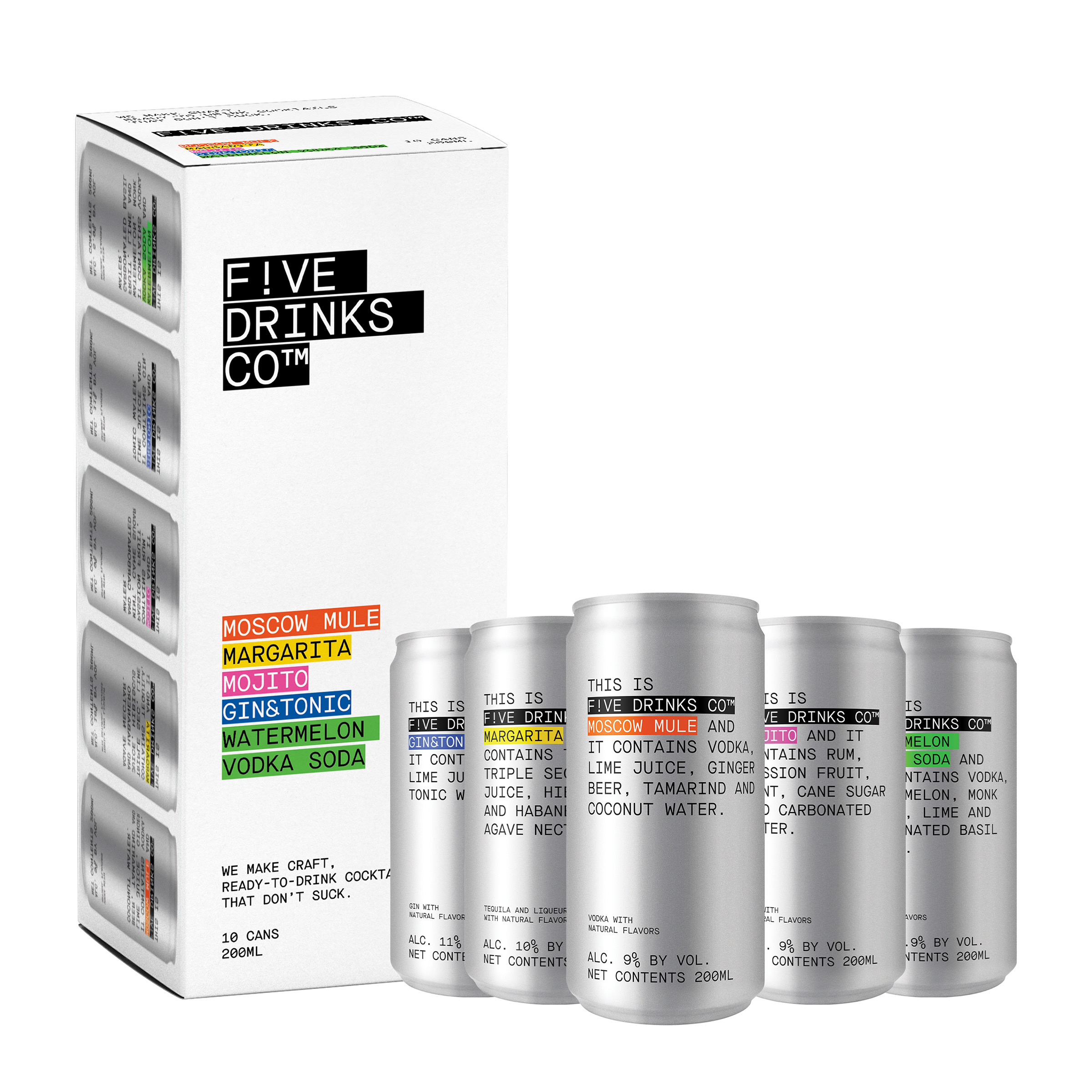 FIVE by BETTER DRINKS: Photo of Variety Pack  - Five Drinks Co (uploaded by company)
