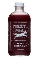 Fizzy Fox Shrub: FizzyFox-8oz-SparklingShrub-BerryCinnamon-Front
