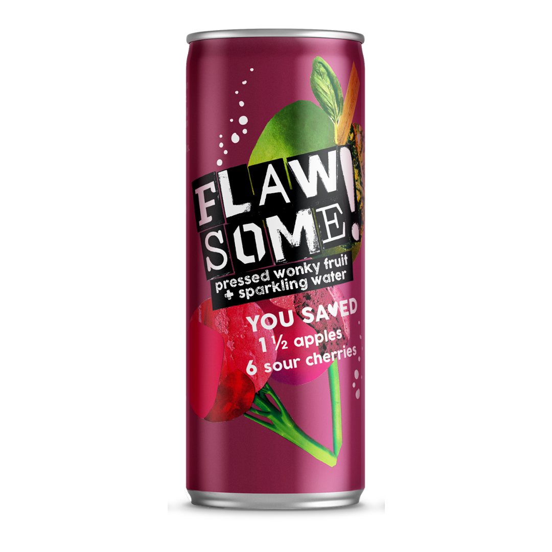 Flawsome! Apple & Sour Cherry - Lightly Sparkling Juice