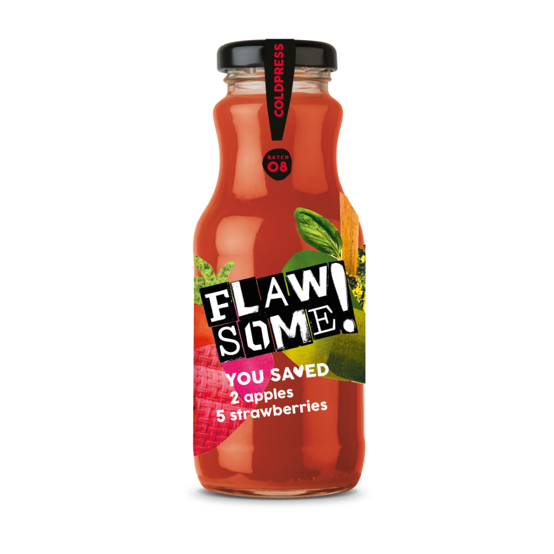 Flawsome! Apple & Strawberry - Cold Pressed Juice