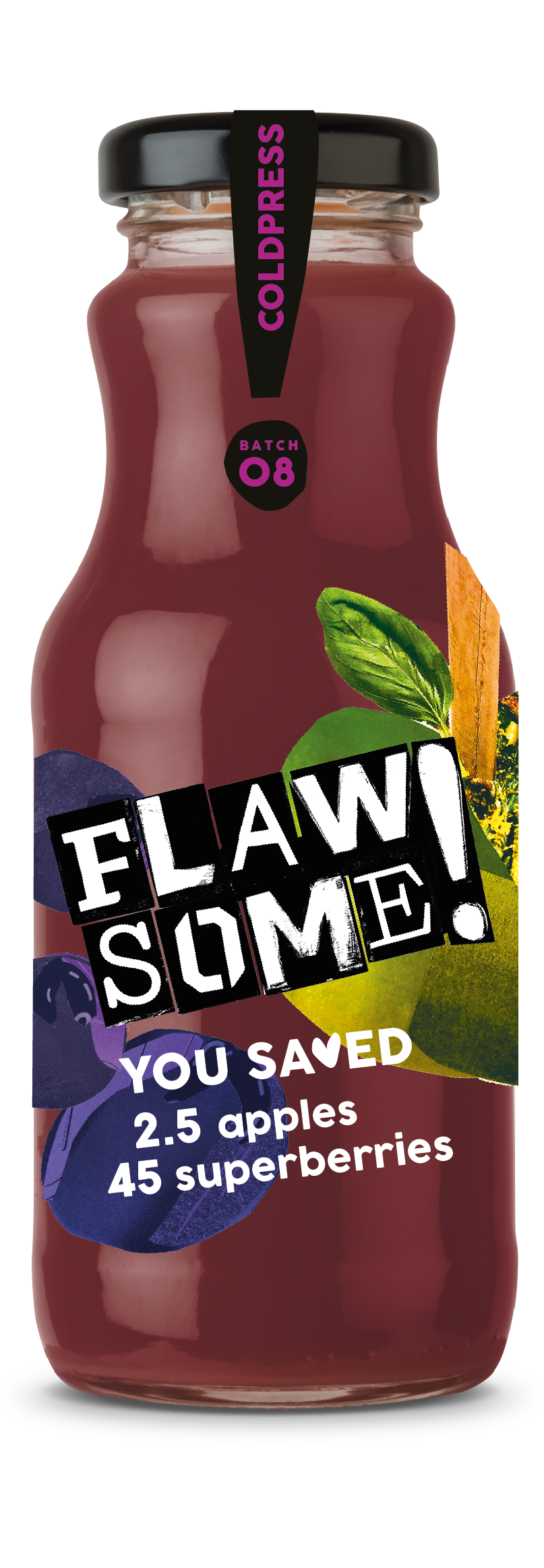 Flawsome!: Photo of Flawsome! Apple & Superberry - Cold Pressed Juice - Flawsome! (uploaded by company)