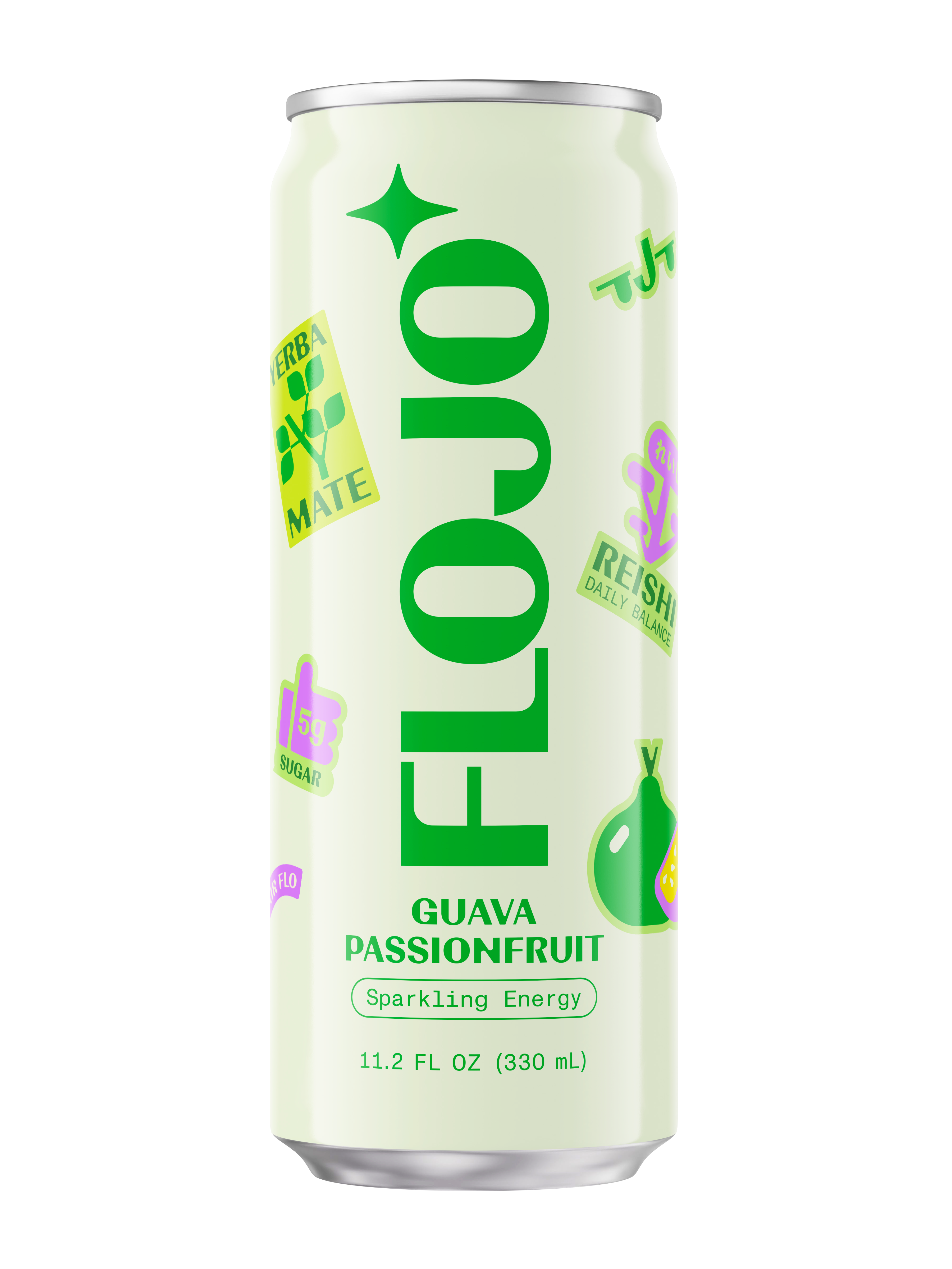 Flojo Sparkling Energy Drinks - Guava Passionfruit