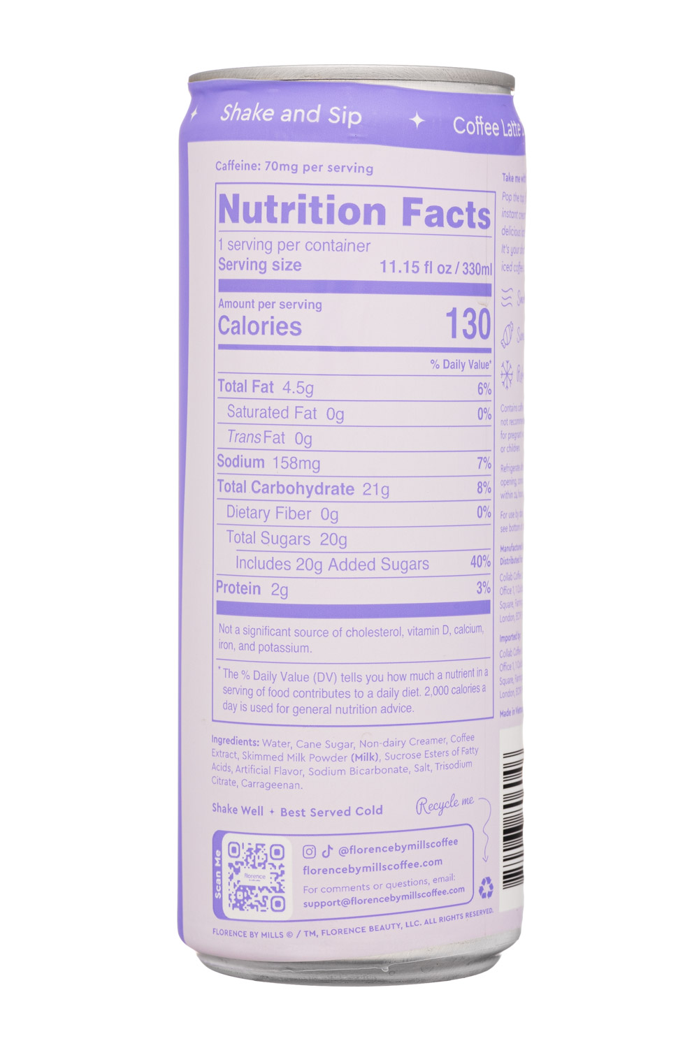 Florence: Florence-2025-11oz-IcedCoffee-Original-Facts