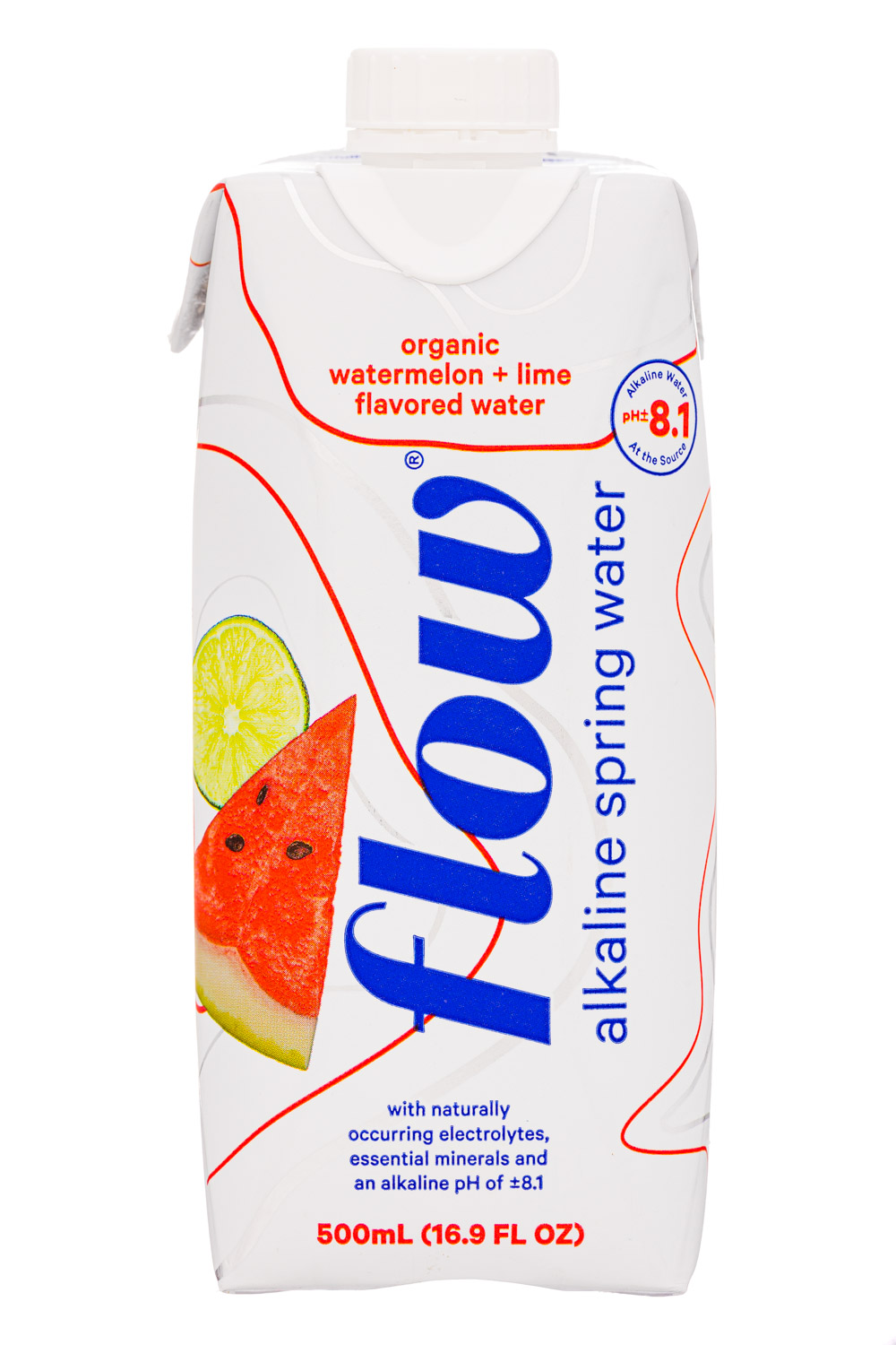 Flow Water: Flow-17oz-2021-AlkSpringWtr-WaterLime-Front