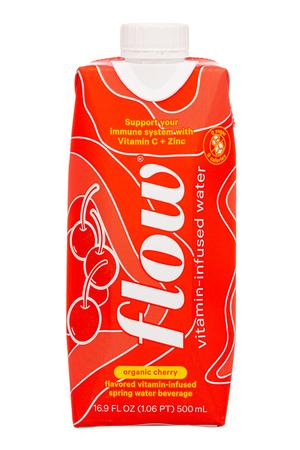 Flow Water: Flow-17oz-2022-VitaminInfused-Cherry-Front