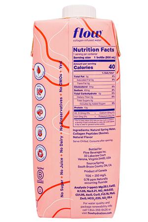 Flow-17oz-2021-CollagenWater-BloodOrange-Facts