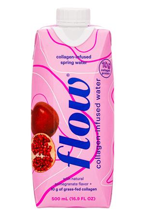 Flow Water: Flow-17oz-2021-CollagenWater-Pom-Front