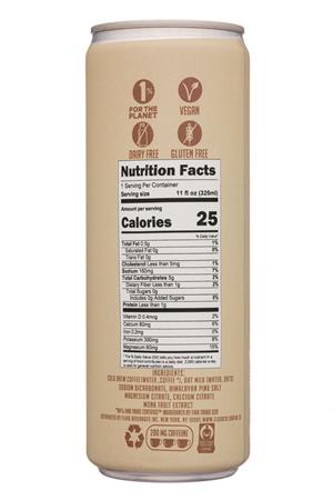 Fluid Cold Brew: FluidBeverages-11oz-2020-HydrateCoffee-OatMilk-Facts