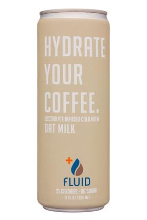 Fluid Cold Brew: FluidBeverages-11oz-2020-HydrateCoffee-OatMilk-Front