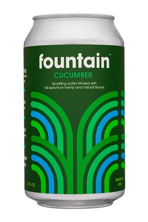 Fountain: Fountain-12oz-2020-SparklingHempWater-Cucumber-Front