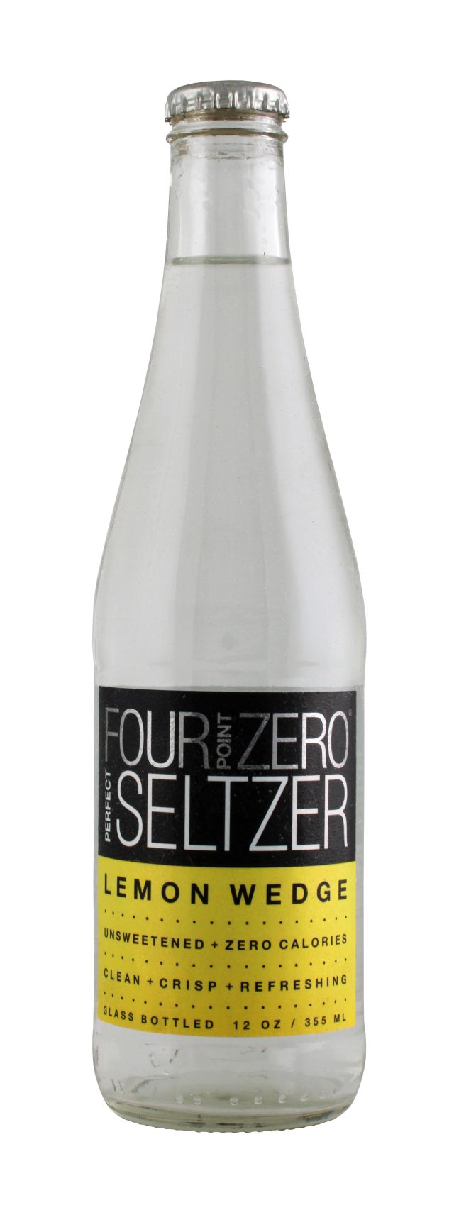 Four Point Zero Perfect Seltzer: FortPoint Lemon Front