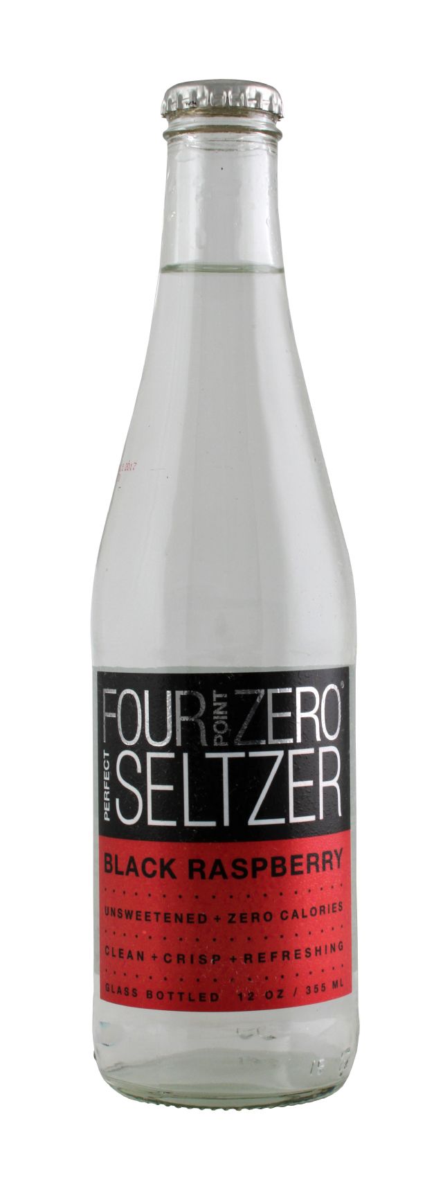 Four Point Zero Perfect Seltzer: FortPoint BlackRasp Front