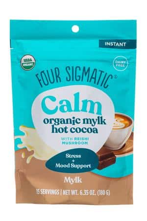 Four Sigmatic: FourSigmatic-120g-2025-Calm-Instant-MylkHotCocoa-Front