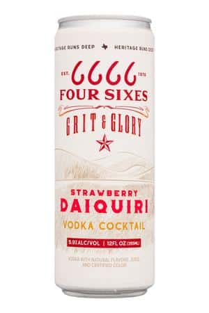Four Sixes: FourSixes-12oz-2023-VodkaCocktail-StrawbDaiquiri