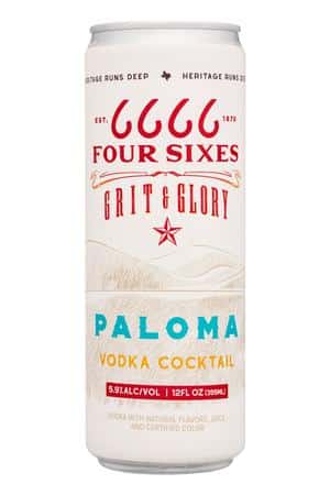 Four Sixes: FourSixes-12oz-2023-VodkaCocktail-Paloma