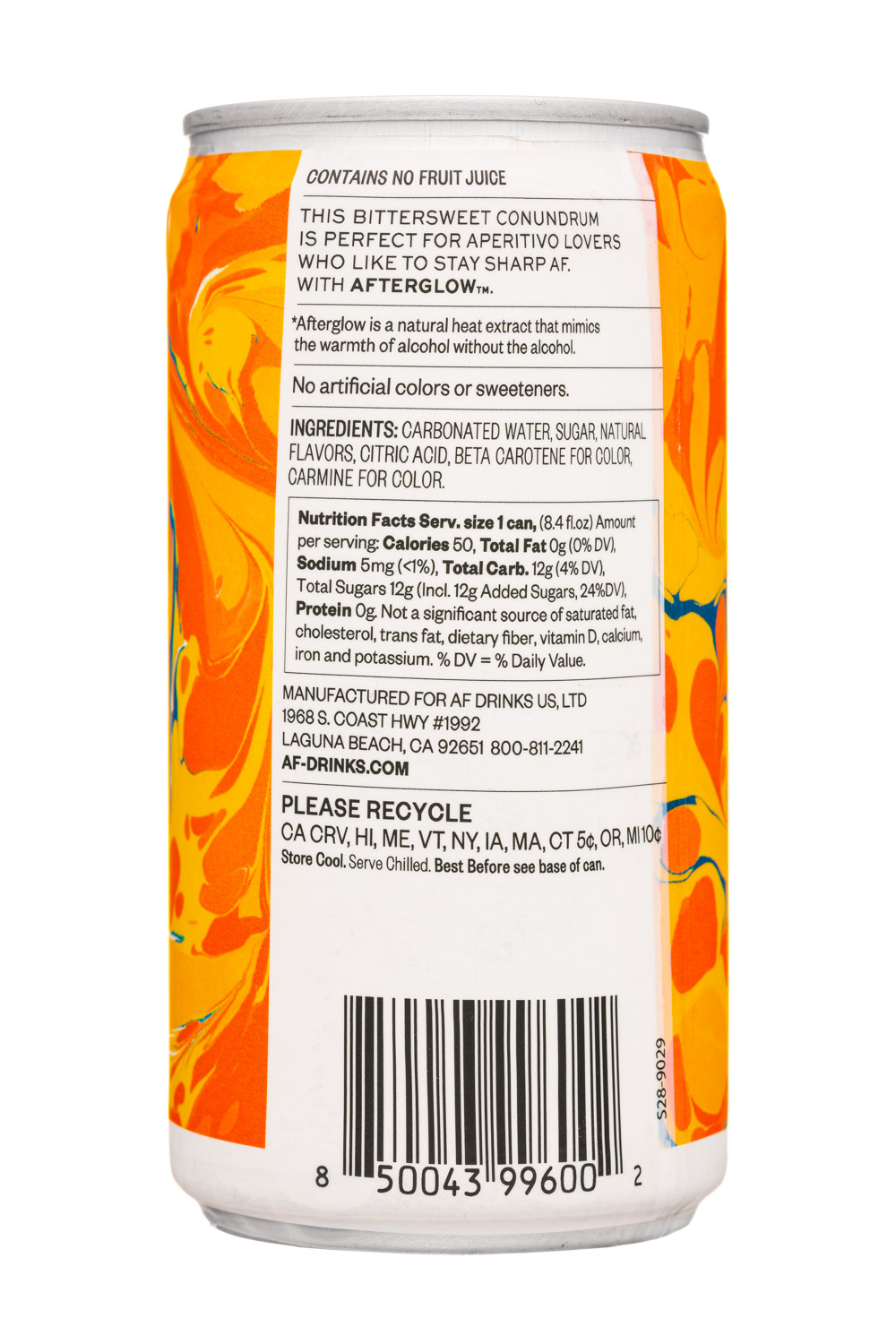 Free AF: AFDrinks-8oz-2023-FreeAF-AperoSpritz-Facts