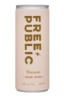Free Public Wine: FreePublic-250ml-American-RoseWine