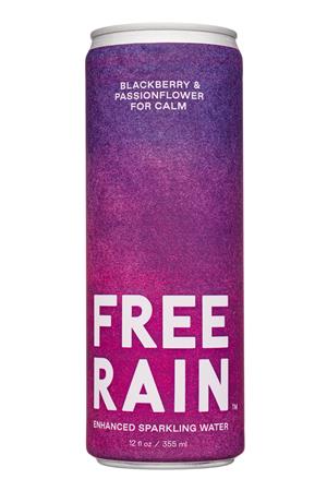 Free Rain: FreeRain-12oz-2020-SparklingWater-BlackberryPassion-Front