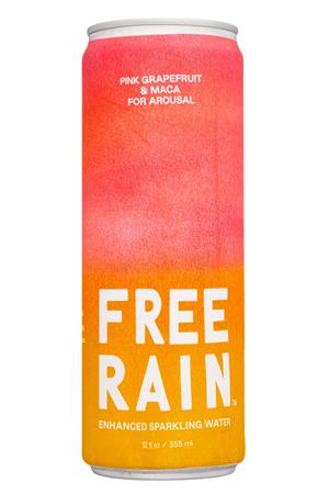 Free Rain: FreeRain-12oz-2021-EnhancedSparkling-PinkGrapefruit-Front