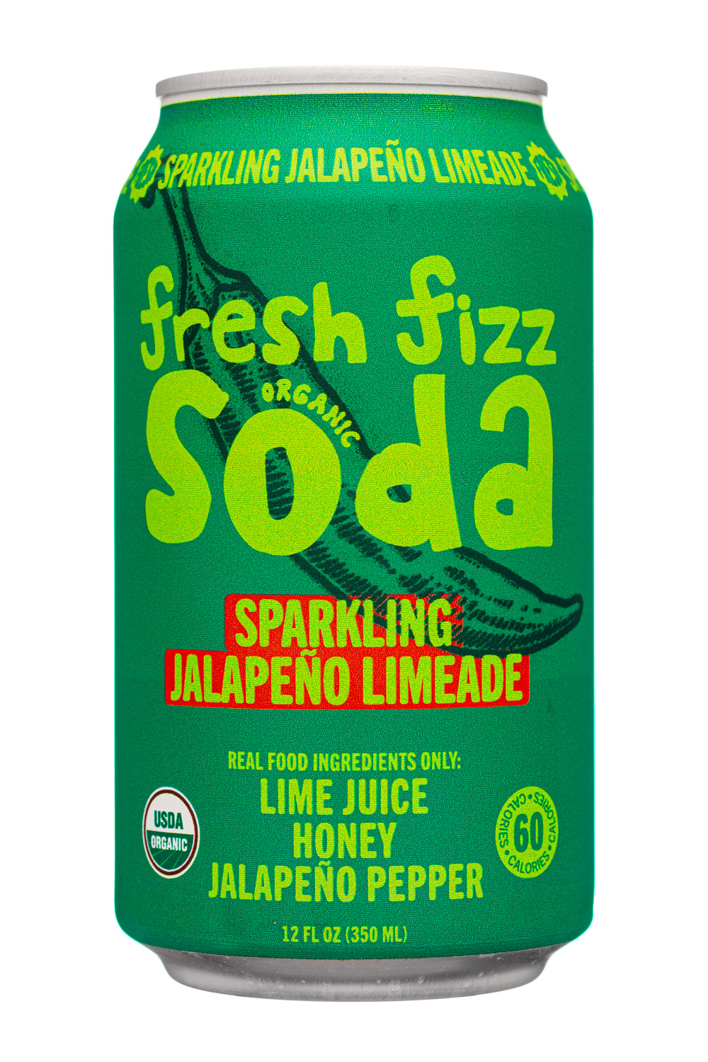 Fresh Fizz Sodas: FreshFizz-12oz-2023-Soda-SparklingJalapenoLimeade-Front