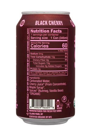 Fresh Fizz Sodas: FreshFizz-12oz-2025-Soda-BlackCherry-Facts