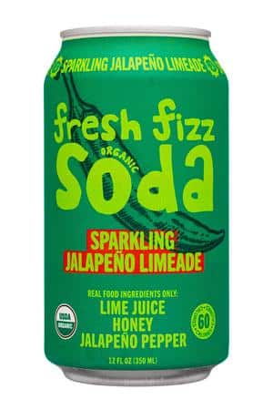 Fresh Fizz Sodas: FreshFizz-12oz-2023-Soda-SparklingJalapenoLimeade-Front
