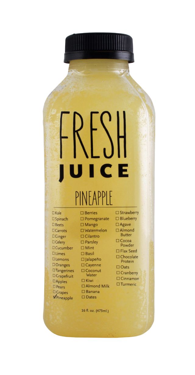 Fresh Juice (by Ripe Craft Juice): Ripe Pineapple Front