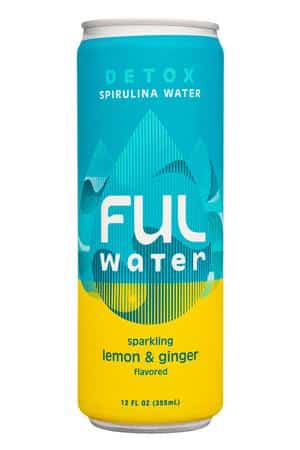 FUL: Ful-12oz-2023-SpirulinaWater-LemonGinger-Front