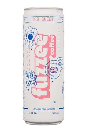 Fuzzee Coffee: Fuzzee-12oz-2025-SparklingCoffee-TadSweet