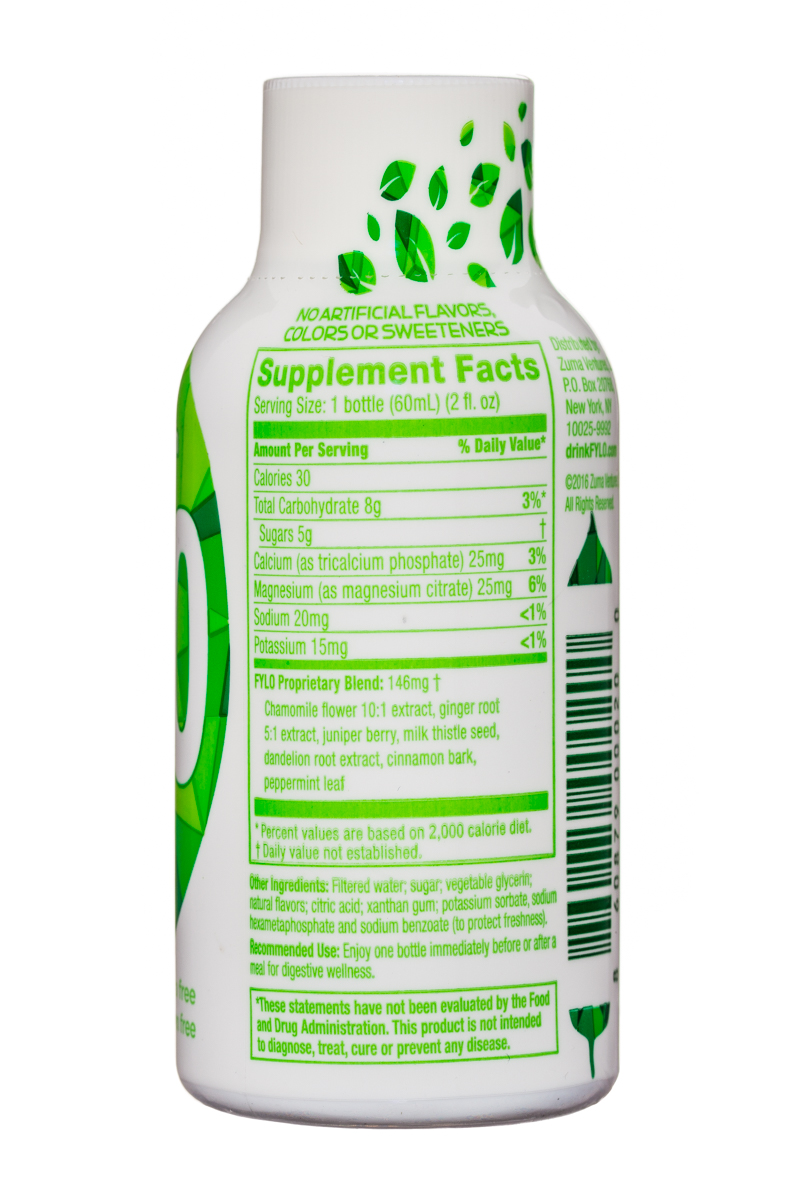 FYLO: Fylo-DigestiveWellness-2oz-Mint-Facts