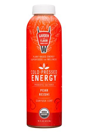 Garden of Flavor: GardenOfFlavor-16oz-2022-CPEnergy-PearReishi-Front