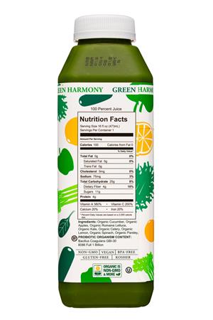 Garden of Flavor: GardenOfFlavor-16oz-2022-CPJuice-GreenHarmony-Facts