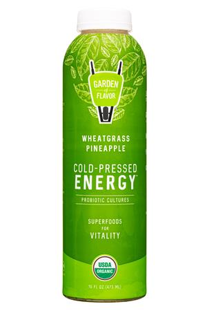 Garden of Flavor: GardenOfFlavor-16oz-2022-CPEnergy-WheatgrassPineapple-Front