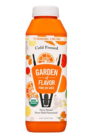 Garden of Flavor: GardenOfFlavor-16oz-2022-CPJuice-TurmericCrush-Front