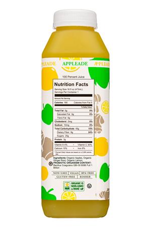 Garden of Flavor: GardenOfFlavor-16oz-2022-CPJuice-Appleade-Facts