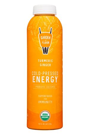 Garden of Flavor: GardenOfFlavor-16oz-2022-CPEnergy-TurmericGinger-Front