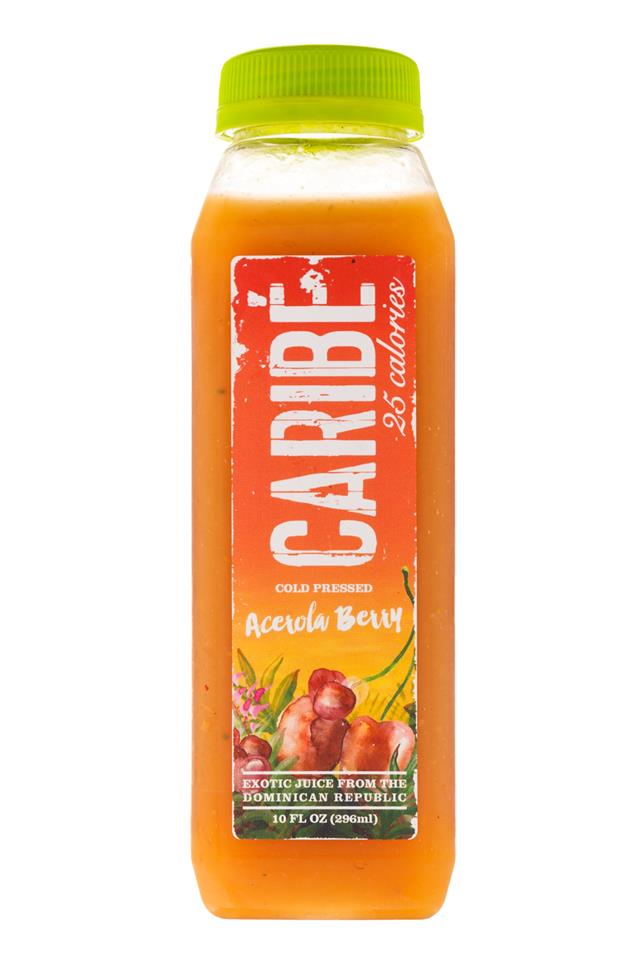 Caribe: Carabe-ColdPress-10oz-AcerolaBerry-Front