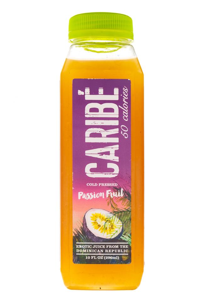 Caribe: Carabe-ColdPress-10oz-PassionFruit-Front