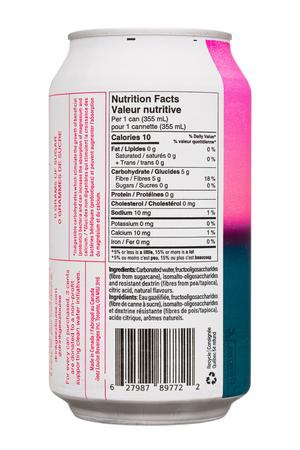 Geez Louise: GeezLouise-12oz-2023-SparklingPrebiotic-GrapeBasil-Facts
