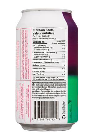 Geez Louise: GeezLouise-12oz-2023-SparklingPrebiotic-PassionRosemary-Facts