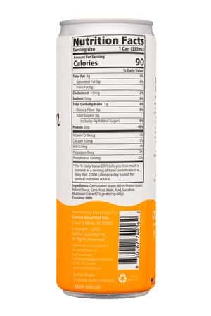 GeniusGourmet-12oz-2025-ClearProtein-Orange-Facts