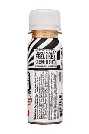 Genius Juice: Genius-2oz-2023-Boost-ChocRasp-Facts