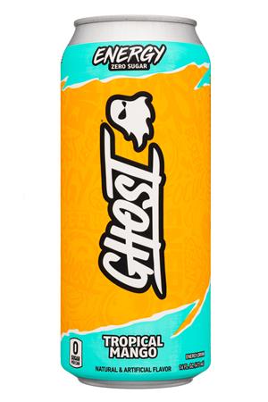 Ghost Energy : Ghost-16oz-2021-Energy-TropicalMango-Front