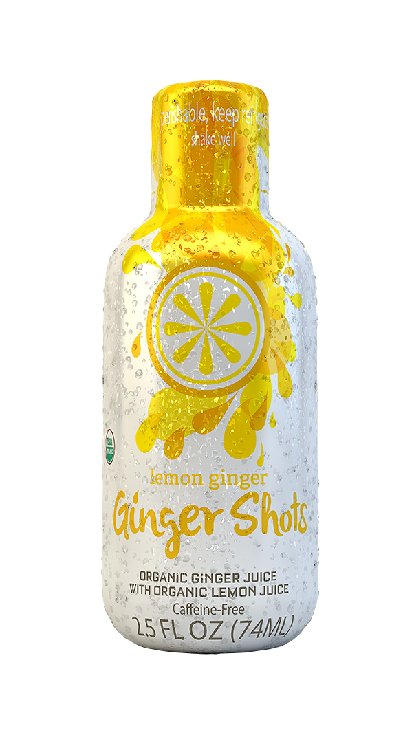 Ginger Shots: Ginger Lemon Front