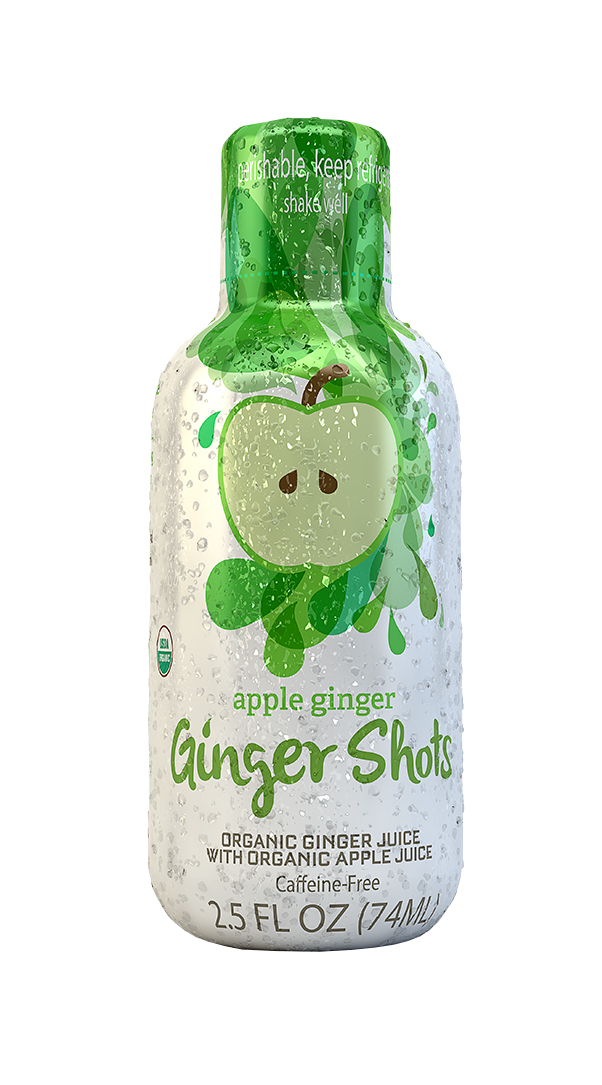 Ginger Shots: Ginger Apple Front