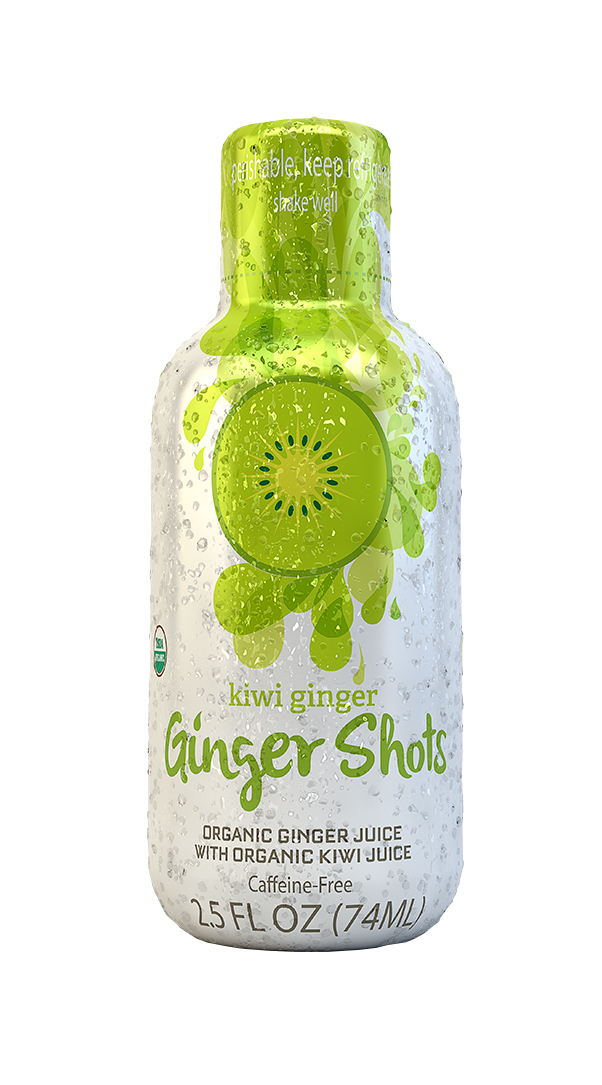 Ginger Shots: Ginger Kiwi Front