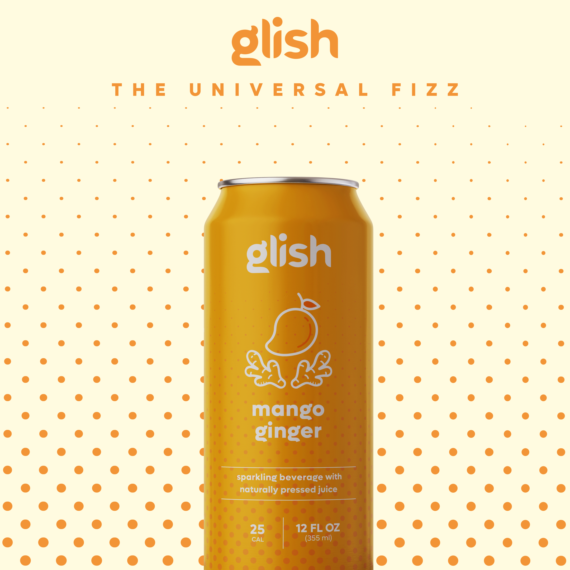 Glish: Photo of Mango Ginger Sparkling Beverage - Glish (uploaded by company)
