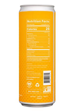 Glish: Glish-12oz-2022-Sparkling-MangoGinger-Facts