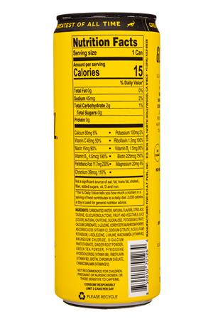 G.O.A.T. FUEL Energy Drink: GoatFuel-12oz-2021-EnergyDrink-PeachPineapple-Facts